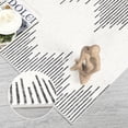 thumbnail image 3 of 4x6 Living Room Rug Washable Bedroom Rugs Neutral Area Rug for Nursery Geometric Striped Carpet Non Slip Stain Resistant Farmhouse Floor Cover White Rug, 3 of 8