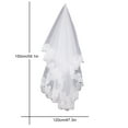 thumbnail image 5 of Jiaroswwei Romantic Women Lace Edge Long Cathedral Wedding Bridal Veil Accessory Headwear, 5 of 5