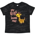 thumbnail image 3 of Inktastic My Gigi Loves Me- Cute Giraffe Boys or Girls Toddler T-Shirt, 3 of 5