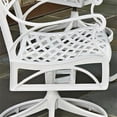 thumbnail image 4 of Homestyles Sanibel Aluminum Outdoor Swivel Rocking Chair in White, 4 of 17