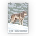 thumbnail image 3 of Yellowstone National Park, Wolf Scene (12x18 Wall Art Poster, Room Decor), 3 of 3