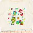 thumbnail image 4 of Inktastic Holiday Nutcracker and Candy for Christmas Girls Toddler Dress, 4 of 5