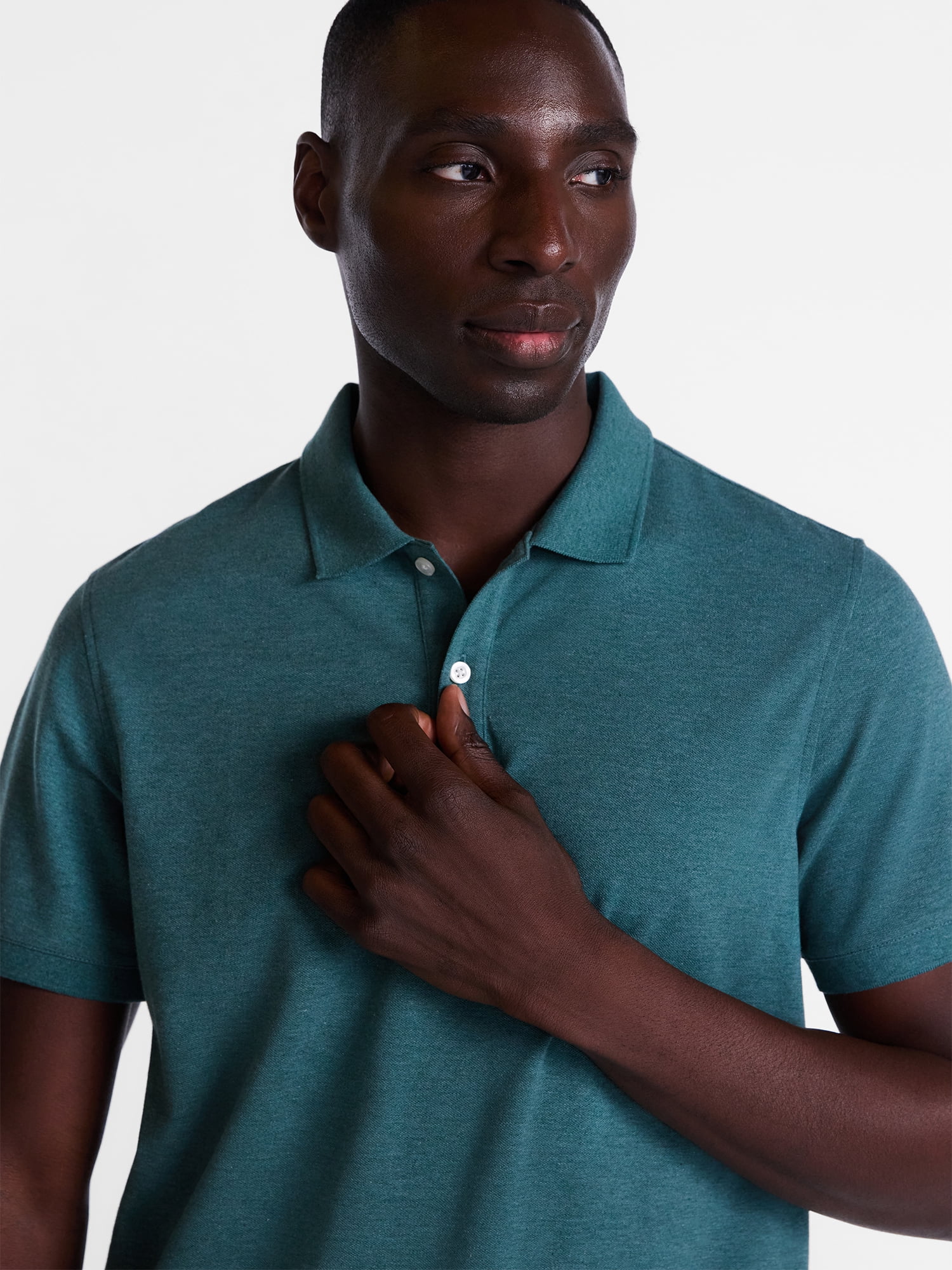 George Men's and Big & Tall Men's Pique Polo Shirt with Short Sleeves, Sizes XS-5XL, LT-3XLT