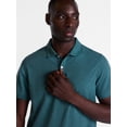 thumbnail image 4 of George Men's and Big & Tall Men's Pique Polo Shirt with Short Sleeves, Sizes XS-5XL, LT-3XLT, 4 of 5
