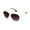 Silver/Purple, variant on - Classic Aviator Sunglasses Flash Full Mirror lenses Metal Frame for Men Women UV Protection