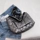 thumbnail image 4 of Bolso De Hombro Bolso Bolso bandolera informal para mujer, bolso de hombro acolchado de algodón de invierno (gris), 4 of 6