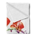 thumbnail image 2 of Floral Soft Flannel Fleece Blanket, Orchid Flower Branch with Vivid Color Petals Blossom Botany Blooms Picture, Cozy Plush for Indoor and Outdoor Use, 60" x 80", Orange Violet White, by Ambesonne, 2 of 5