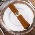 thumbnail image 6 of Efavormart Cloth Napkins Set of 5, 20x20  Inch Brown Seamless Dinner Napkins, Washable Linen Table Napkin Cloth with Hemmed Edges for Weddings, Party and Banquet, 6 of 11