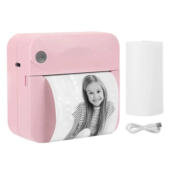 CCOCC Photo Printer,Portable Design Mini Printer,Smart Device Portable Printer,Pink