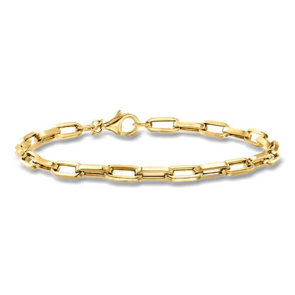 Ross-Simons Italian 14kt Yellow Gold Paper Clip Link Bracelet, Women's, Adult