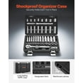 thumbnail image 5 of VEVOR Socket Set, 44 Pieces, 3/8 inch Drive Socket and Ratchet Set, SAE and Metric, Deep and Shallow, Mechanic Tool Kit with Accessories and Storage Case, CR-V Alloy Steel, for Automotive Repair, 5 of 9