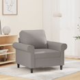 thumbnail image 1 of vidaXL Sofa Chair Light Grey 60 cm Fabric, 1 of 5