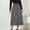 Gray, variant on Aloohaidyvio Long Skirts for Women under 15$,Womens High Waist Corduroy Half-body Skirt Casual Buckle Design Short Skirt