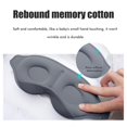thumbnail image 2 of 3d Sleep Eye Patch Sleeping Patches 3D Sleep Eye Patch 3D Contoured Cup Concave Molded Blindfold Sleeping Patches Light Blockout Soft Eye Shade Cover For Nap Travel  Work, 2 of 8