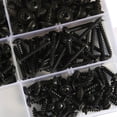 thumbnail image 3 of Tornillos autorroscantes de cabeza redonda con ranura en cruz, kit surtido de 340 piezas, tornillos de cabeza de oblea, tornillos de cabeza plana con arandela, acero al carbono de alta calidad,, 3 of 5
