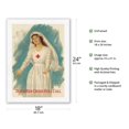 thumbnail image 2 of Third Red Cross Nurse Roll Call - Vintage War Poster by Haskell Coffin c.1919 - Japanese Unryu Rice Paper Art Print (Unframed) 18 x 24 in, 2 of 4