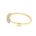 thumbnail image 3 of 1.6 TCW Solid 18 Kt Yellow Gold SI Clarity HI Color Pave Diamond Bangle Bracelet, 3 of 5
