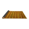 thumbnail image 2 of Ahgly Company Indoor Round Oriental Yellow Traditional Area Rugs, 6' Round, 2 of 4