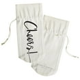 thumbnail image 2 of Cheers! Cotton Canvas Wine Bag, 2 of 3