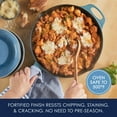 thumbnail image 3 of Rachael Ray NITRO Cast Iron 12 inch Frying Pan, Agave Blue, 3 of 10