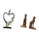 thumbnail image 5 of Estatua de pareja besándose, figura de resina, sujetalibros, escultura de gato, adorno de mesa, diseño abstracto creativo, adecuado para regalar,, 5 of 8