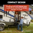 thumbnail image 3 of Lippert Black, 24", Steel RV Steps, 3-Step Manual, Anti-Slip Skid Tape, 3 of 6