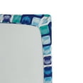 thumbnail image 2 of Ambesonne Retro Fitted Sheet, Vintage Mosaics Squares, Full Size, Pale Blue Dark Blue, 2 of 2