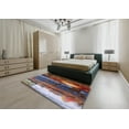 thumbnail image 5 of Ahgly Company Machine Washable Indoor Round Industrial Modern Dark Goldray Area Rugs, 6' Round, 5 of 7