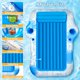 thumbnail image 2 of Inflatable Pool Lounger Float for Adults - X-Large Beach Sun Tan Tub Pool Lounge Raft Sunbathing Pool Floaties with 2 Food/Drink Holder, Blow Up Tanning Pool Bed Floating Mat, 2 of 5