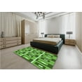 thumbnail image 5 of Ahgly Company Machine Washable Indoor Rectangle Transitional Green Area Rugs, 5' x 7', 5 of 7