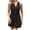 Black, variant on IROINNID Women's Sleeveless Sundress Knee-Length Casual Button Cotton Linen Waistcoat Dress Solid Color V-Neck Dress