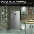 thumbnail image 4 of Whynter UDF-139SS 13.8 cu.ft. Energy Star Digital Upright Convertible Deep Freezer/Refrigerator - Stainless Steel, 4 of 12