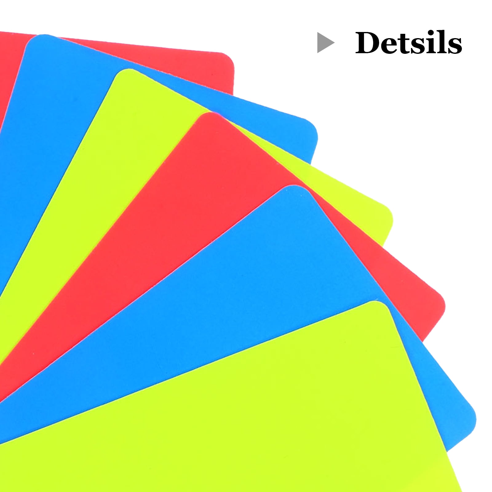 ETHZZLE 12Pcs Soccer Referee Card Set Assorted Colors PVC Professional Penalty Warning Kit