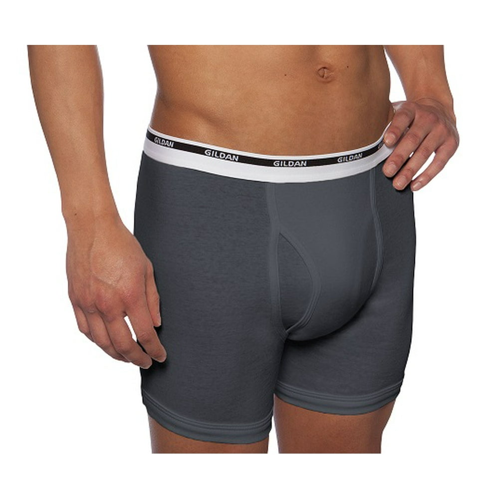 Gildan Gildan Men's Premium Cotton Tagless Boxer Brief, 5Pack