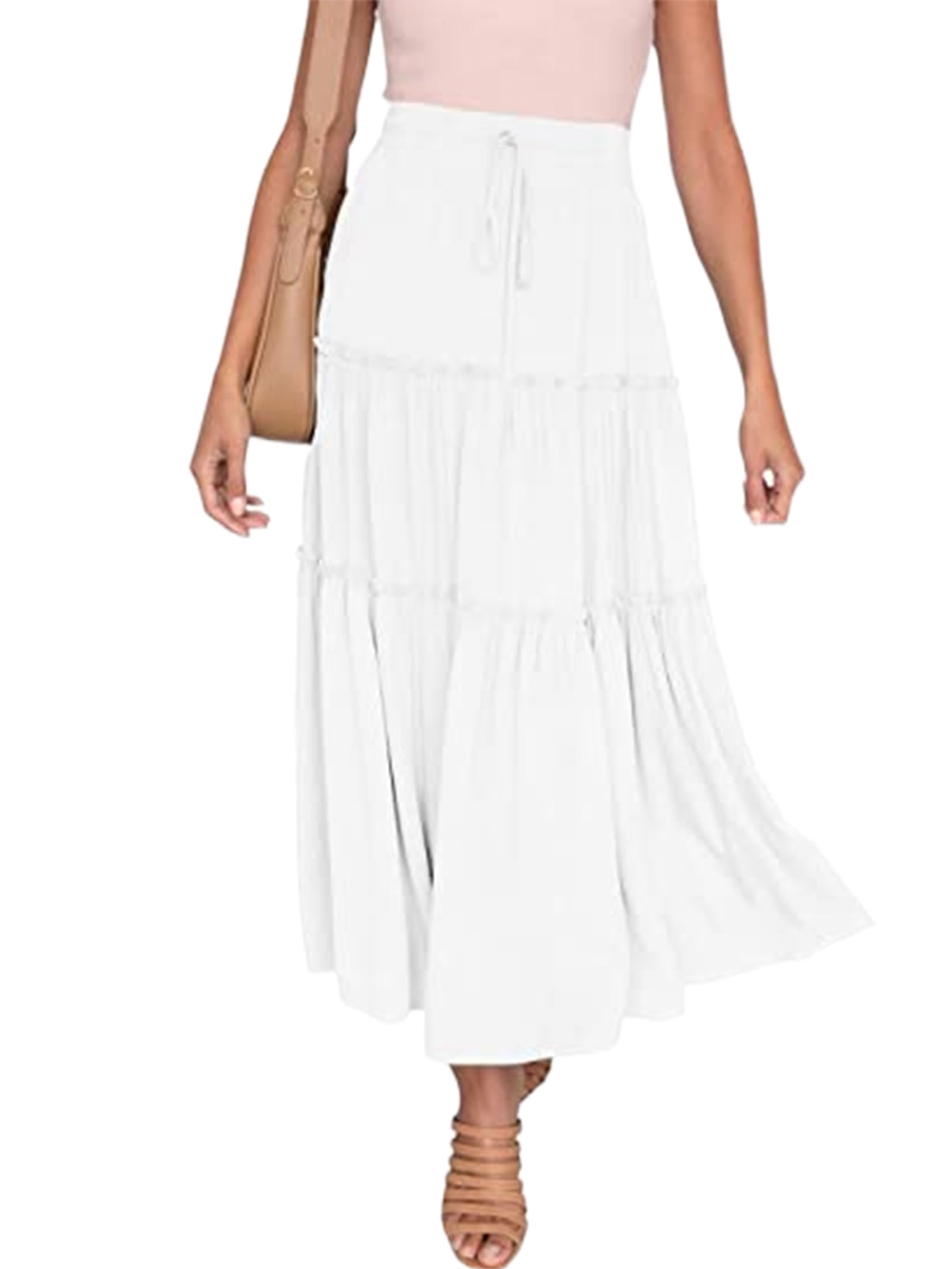 White maxi skirts on Pinterest