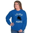 thumbnail image 3 of Flash People Photography Funny Saying Sweatshirt for Men or Women Brisco Brands S, 3 of 6