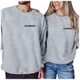 thumbnail image 1 of SOMOWI Chandail de la Saint-Valentin pour Femmes, Imprimé Mode, Coupe Ample, Col Rond, Chandail à Capuchon, Gris Pâle, Sortie, Hauts d'Automne, TG, 1 of 4