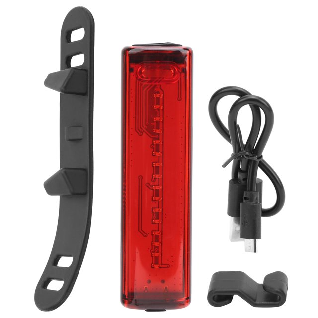 Luz trasera para bicicleta, recargable por USB, advertencia segura, luces traseras intermitentes para montar en bicicleta