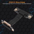 thumbnail image 2 of Dual 90 Degree Right Angle Pcie 3.0 X1 To X1 Extension Cable - 5cm, 2 of 5