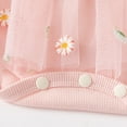 thumbnail image 6 of FAIWAD Newborn Baby Girls Romper Dress Short Sleeve Ruffle Ruched Floral Tulle Dress Girl Party Birthday Princess Dresses, 6 of 7