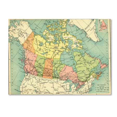 Trademark Fine Art 'Dominion Of Canada' Canvas Art by Marcus Jules