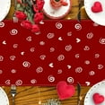 thumbnail image 4 of New Valentines Day Heart Table Runner Festival Party Table Decoration Tablecloth for Home Living Room Cabinet Coffee Table Romantic Holiday Decor, 4 of 6