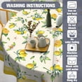 thumbnail image 5 of Lemon Outdoor Tablecloth with Umbrella Hole 60" x 60" Waterproof Zipper Table Cloth for Patio Table - Ideal Tablecloths for Picnics, Camping, and Yard Use, 5 of 6