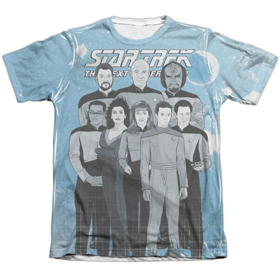 Star Trek - Tng Comic Cast - Short Sleeve Shirt - Medium