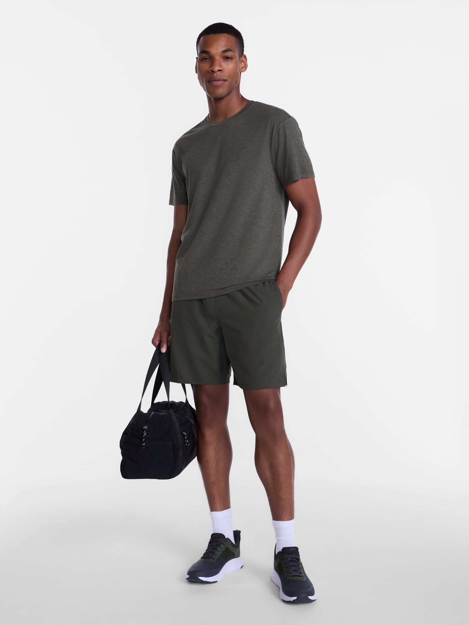 Athletic Works' Men's and Big Men's Tri Blend Tee with Short Sleeves, Sizes S-4XLT