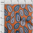 thumbnail image 2 of oneOone Georgette Viscose Orange Fabric Papaya Diy Clothing Quilting Fabric Print Fabric By Yard 42 Inch Wide, 2 of 6