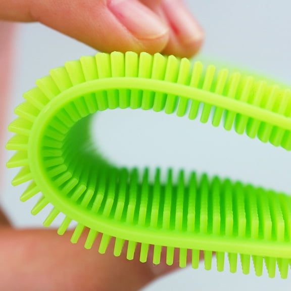 Silicone Dish Washing Sponge Scrubber With Suction Cup For Kitchen Cleaning