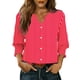 thumbnail image 3 of TaTaai Women's Fashion Spring And Summer Button Up Cardigan 3/4 Quarter Sleeve Jacket V-neck Top/shirt Gift, 3 of 6