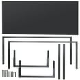thumbnail image 5 of ZENY 47" Laptop Computer Desk Modern Modern Workplace Studio, Black Metal Frame, 5 of 15