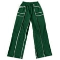 thumbnail image 4 of Telankuip Womens Barrel Wide Leg Pants Plus Size Drawstring Elastic High Waist Sweatpants 2025 Fall Winter Line Design Casual Loose Comfortable Trousers with Pockets Dark Green S, 4 of 4